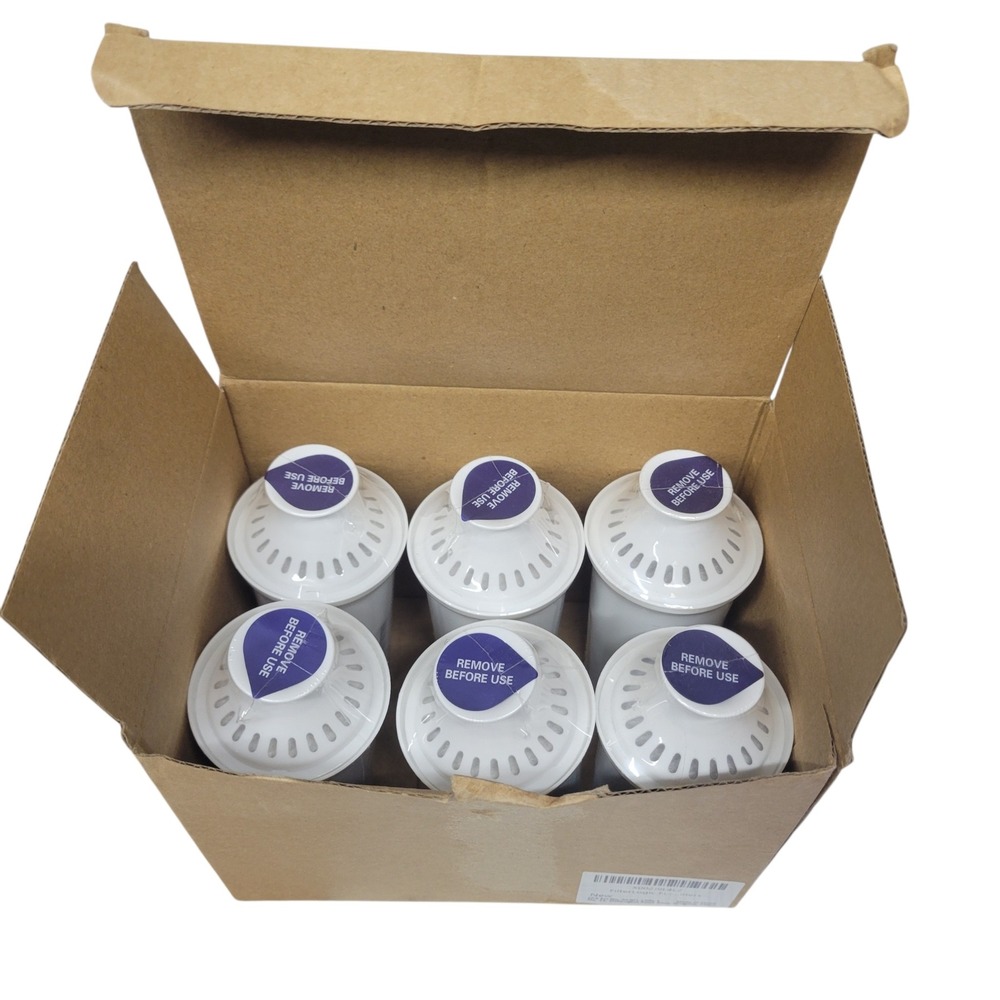 FilterLogic FL-PF06 Water Filter Cartridges 6 Pack for Brita Classic Jug filter
